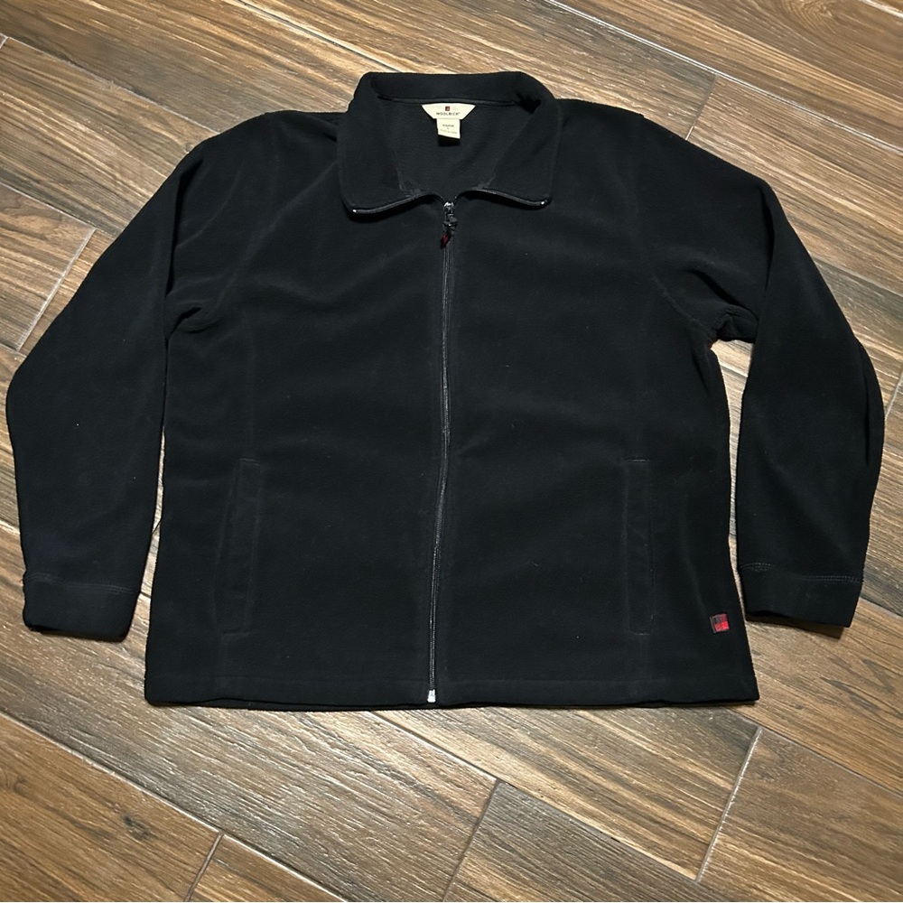 Woolrich Women’s Full Zip‎ Fleece Jacket Sweater Large Black
